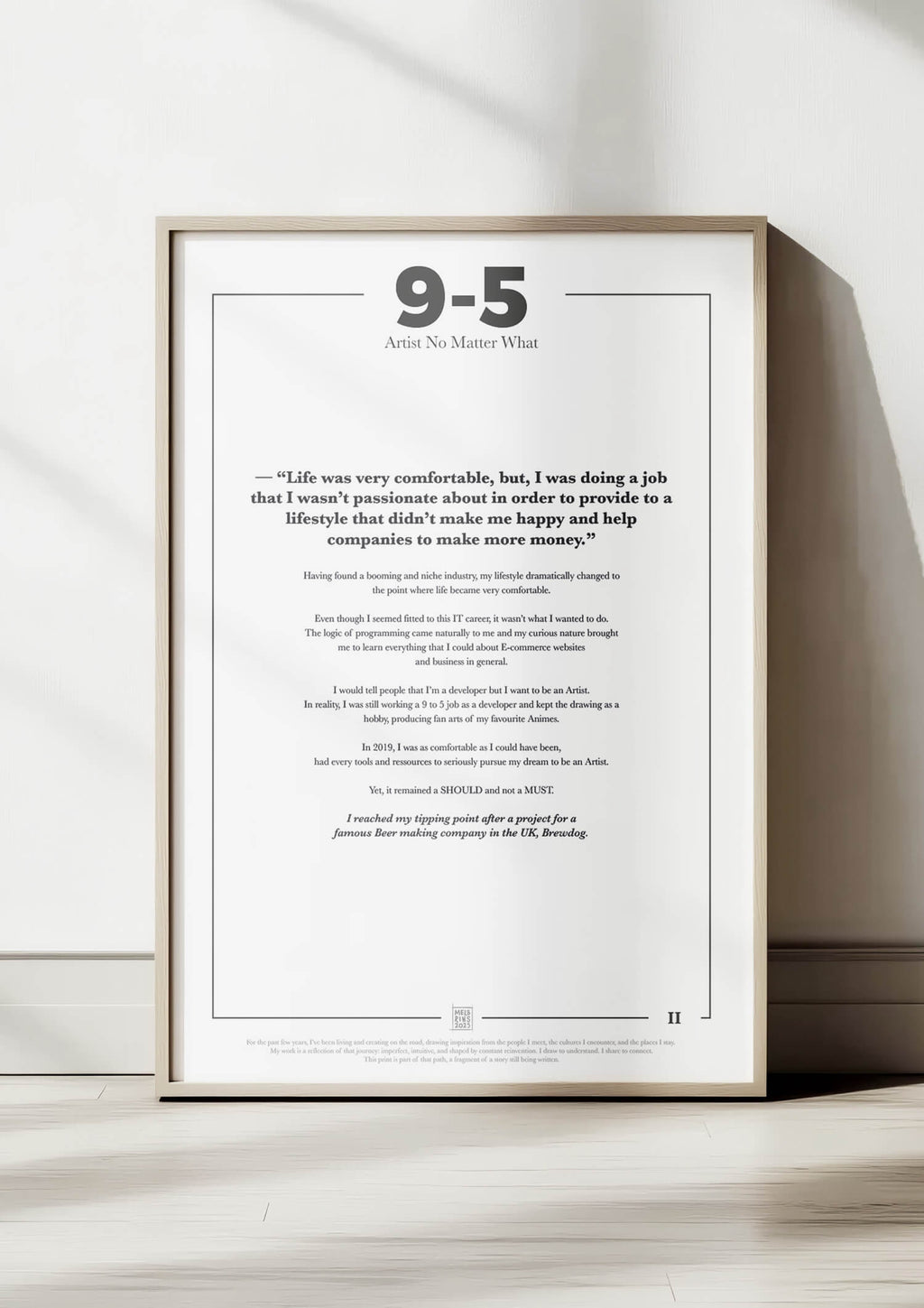 Artist No Matter What – 9-5 (Digital Download)