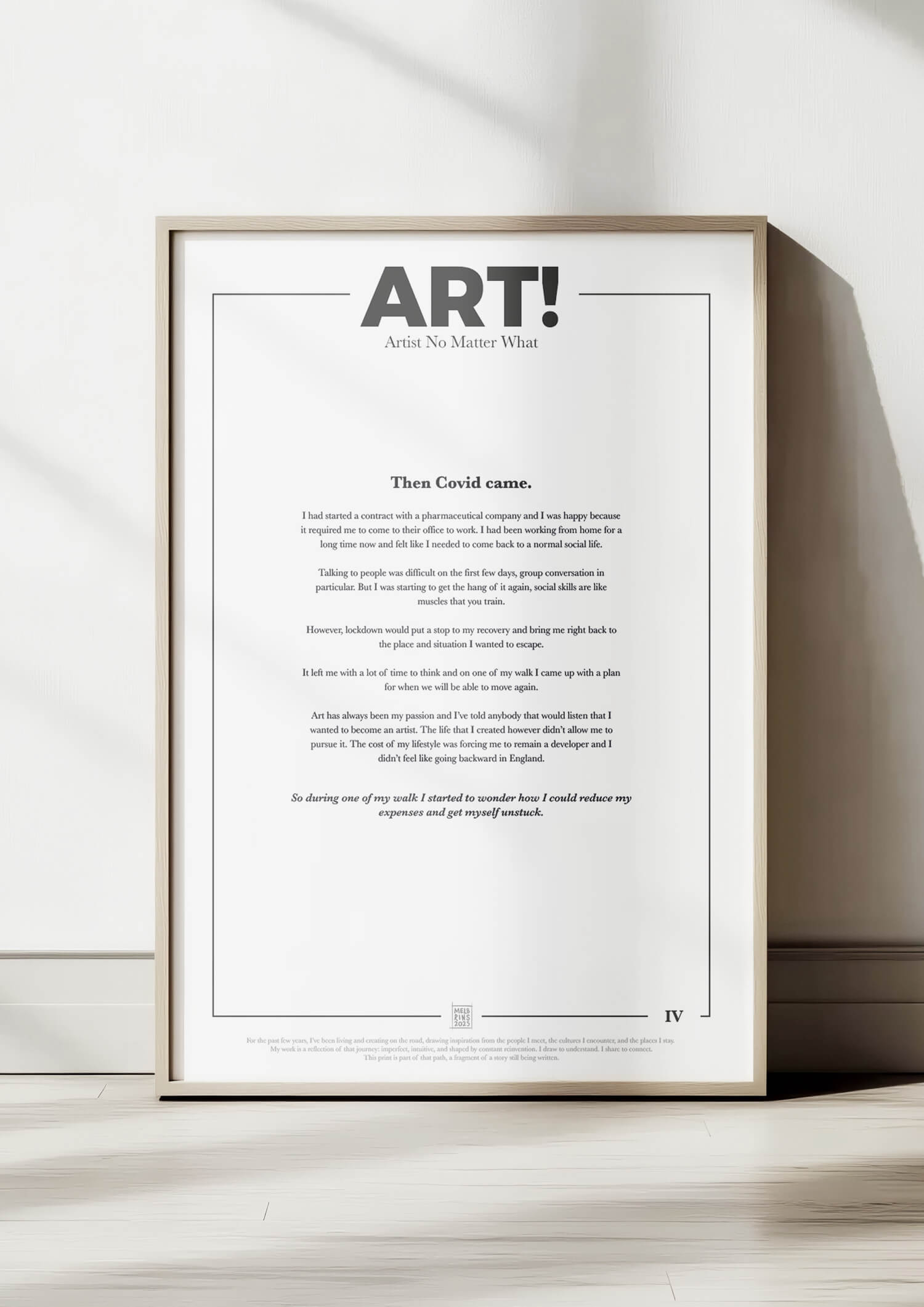 Artist No Matter What – Art! (Digital Download)