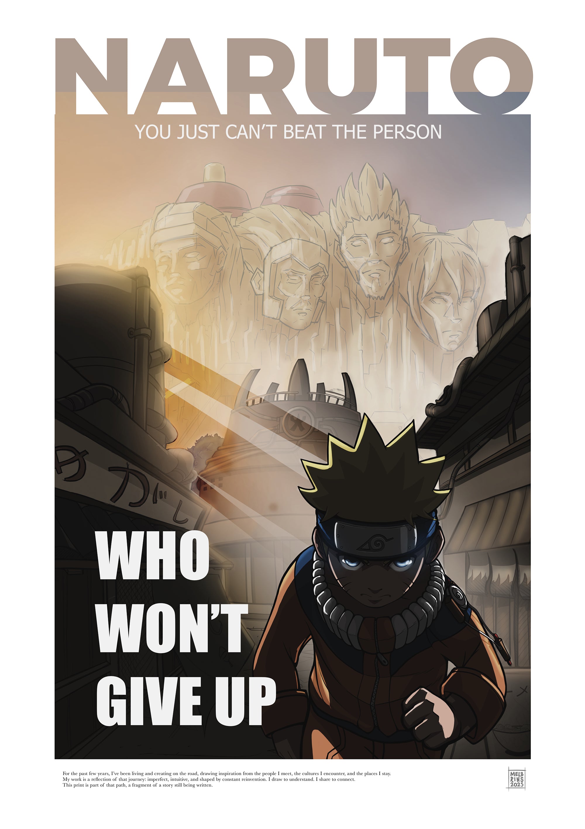 Naruto – Who Won’t Give Up Motivational Anime Poster