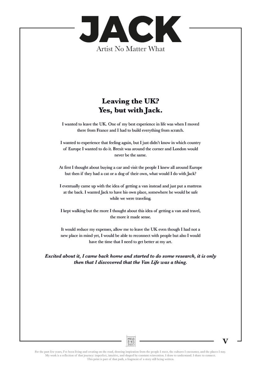 Artist No Matter What – Jack (Digital Download)