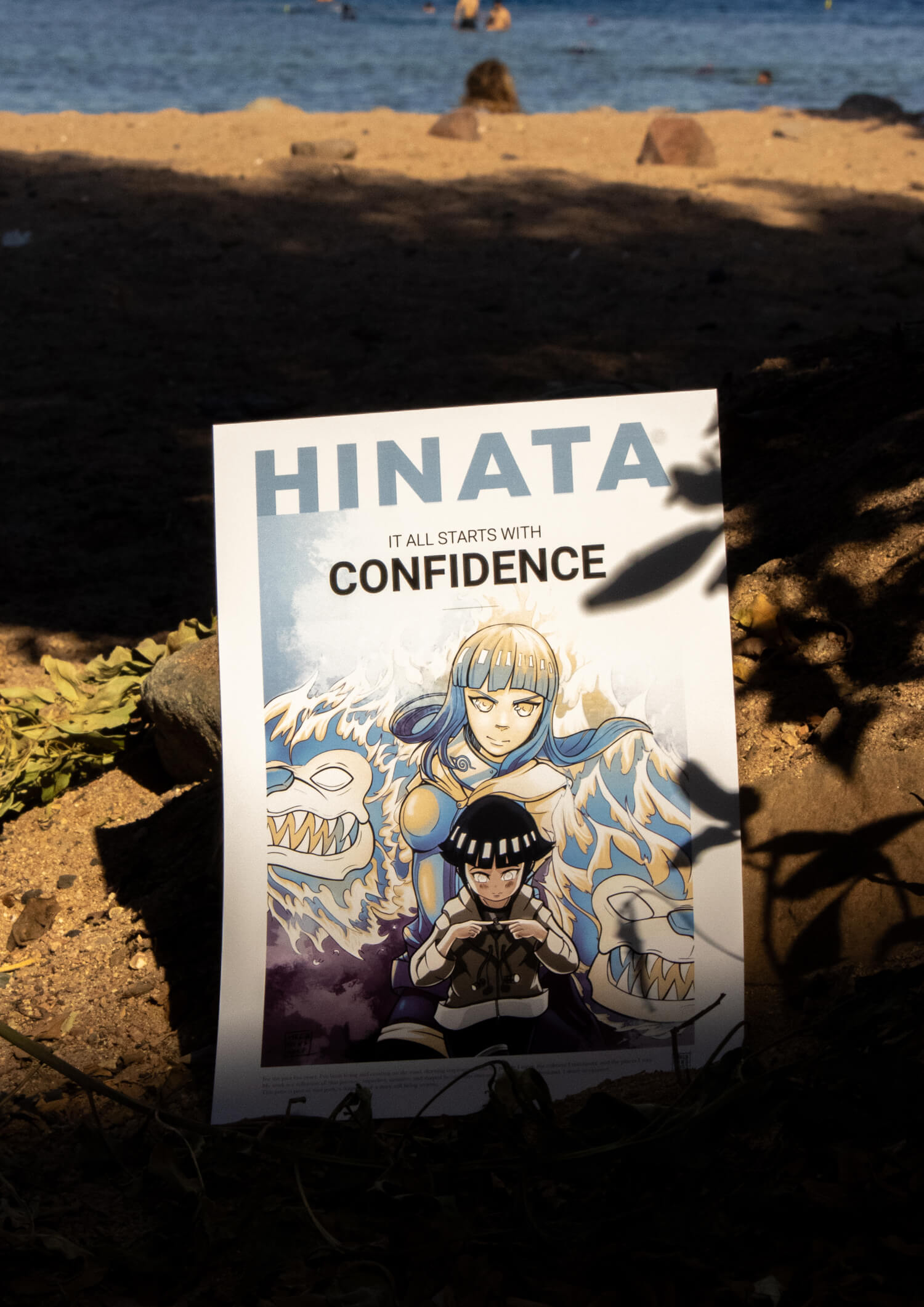 Hinata – It All Starts With Confidence Motivational Anime Poster
