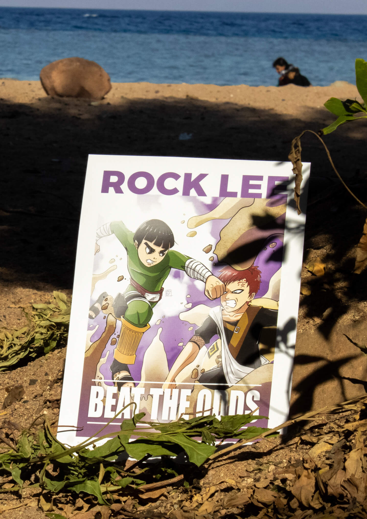 Rock Lee – Beat the Odds Motivational Anime Poster