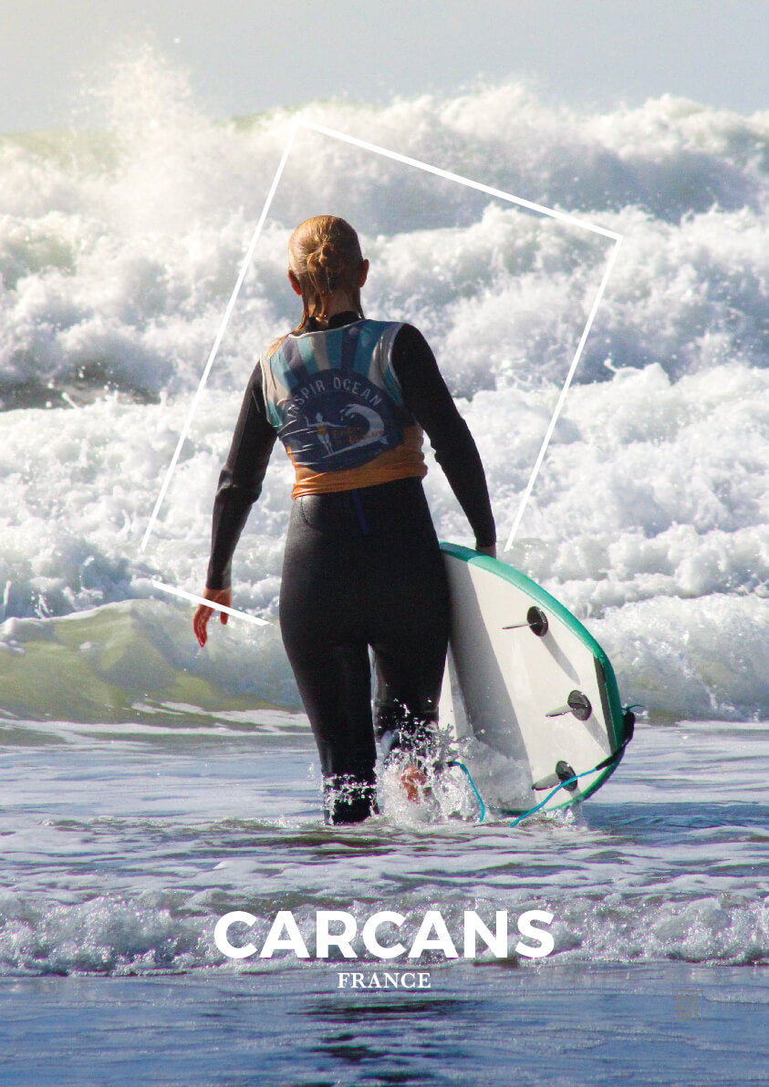 Carcans, France | Atlantic Surf Photography Print (Ocean Waves Wall Art)